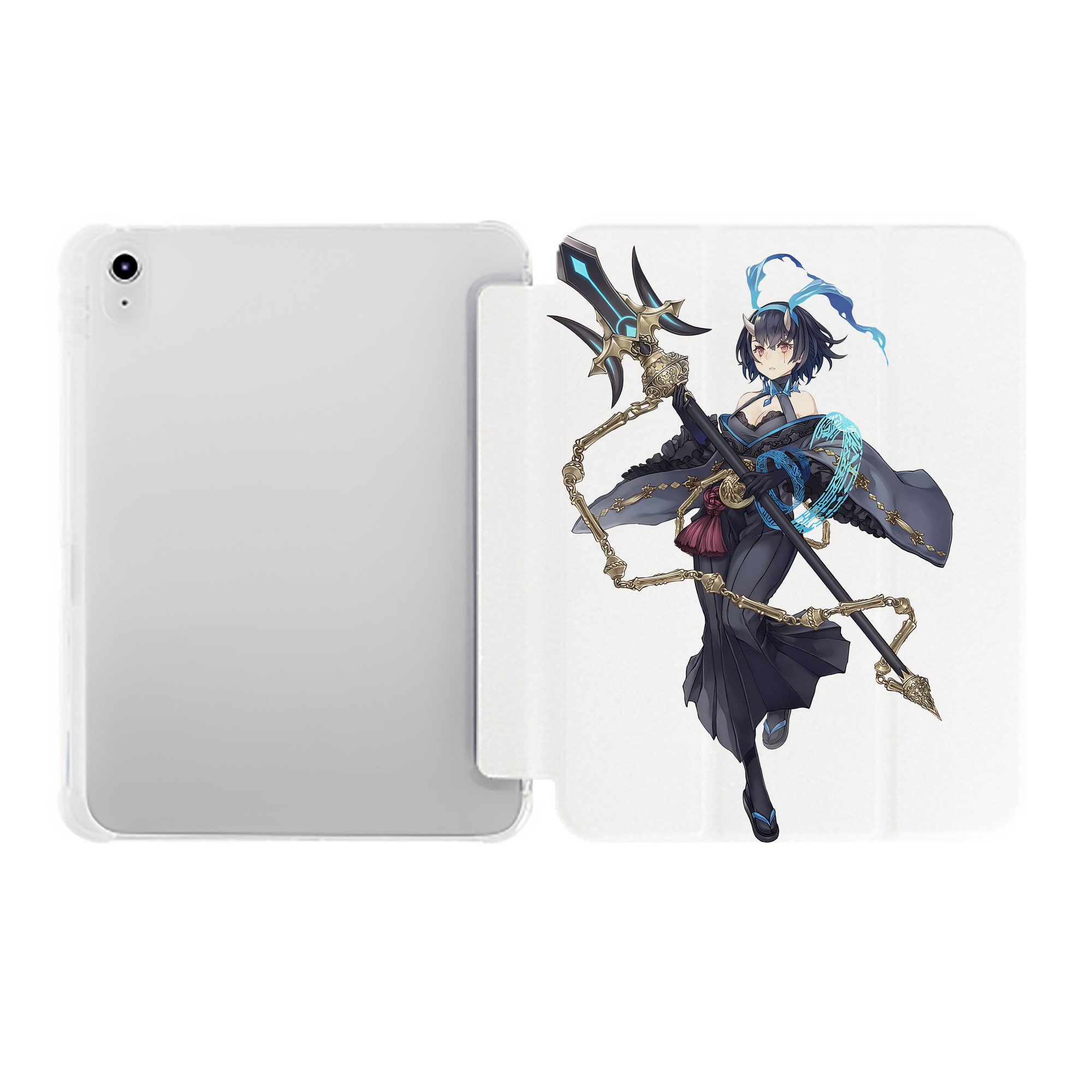 （画像用） 転スラ Regarding Reincarnated to Slime IPad ケース ペン収納付き 三つ折りスタンド PUレザー×シリコン 対応機種9.5/10.5/10.9インチ
